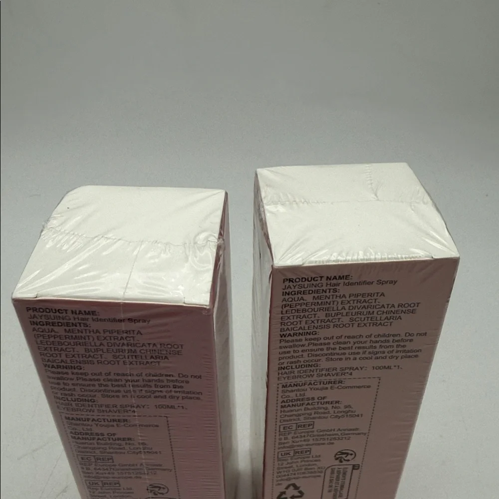 JAYSUING Hair Identifying Spray for fine facial hair plant ingredients set of 2